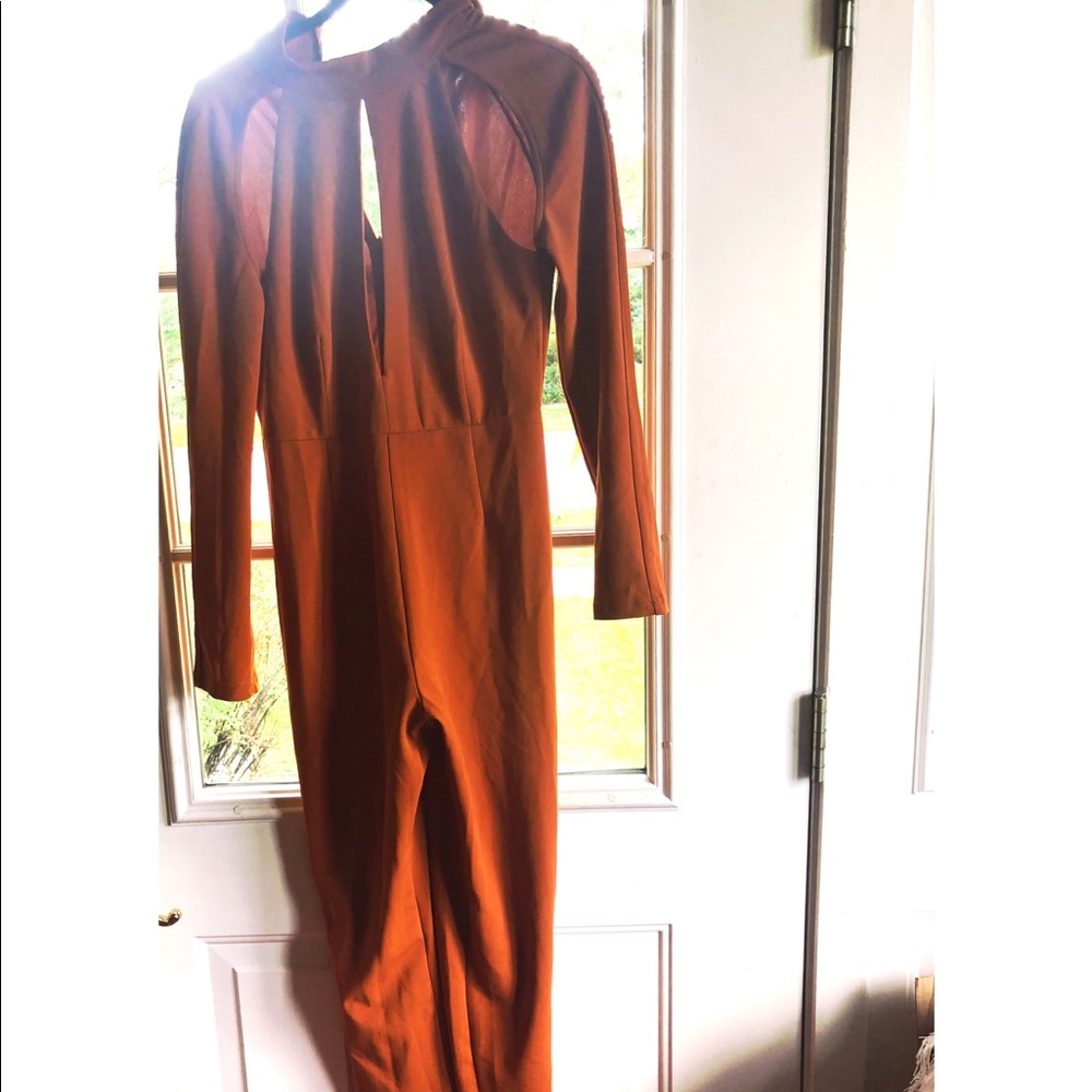 Burnt Orange Pants Jumpsuit
